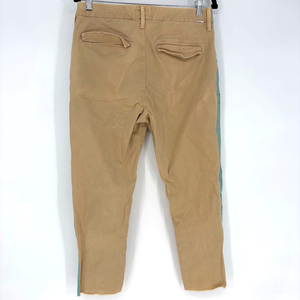 MOTHER The Shaker Prep Fray Jeans Killing Time Khaki Cerulean Women's 30 - Picture 4 of 13